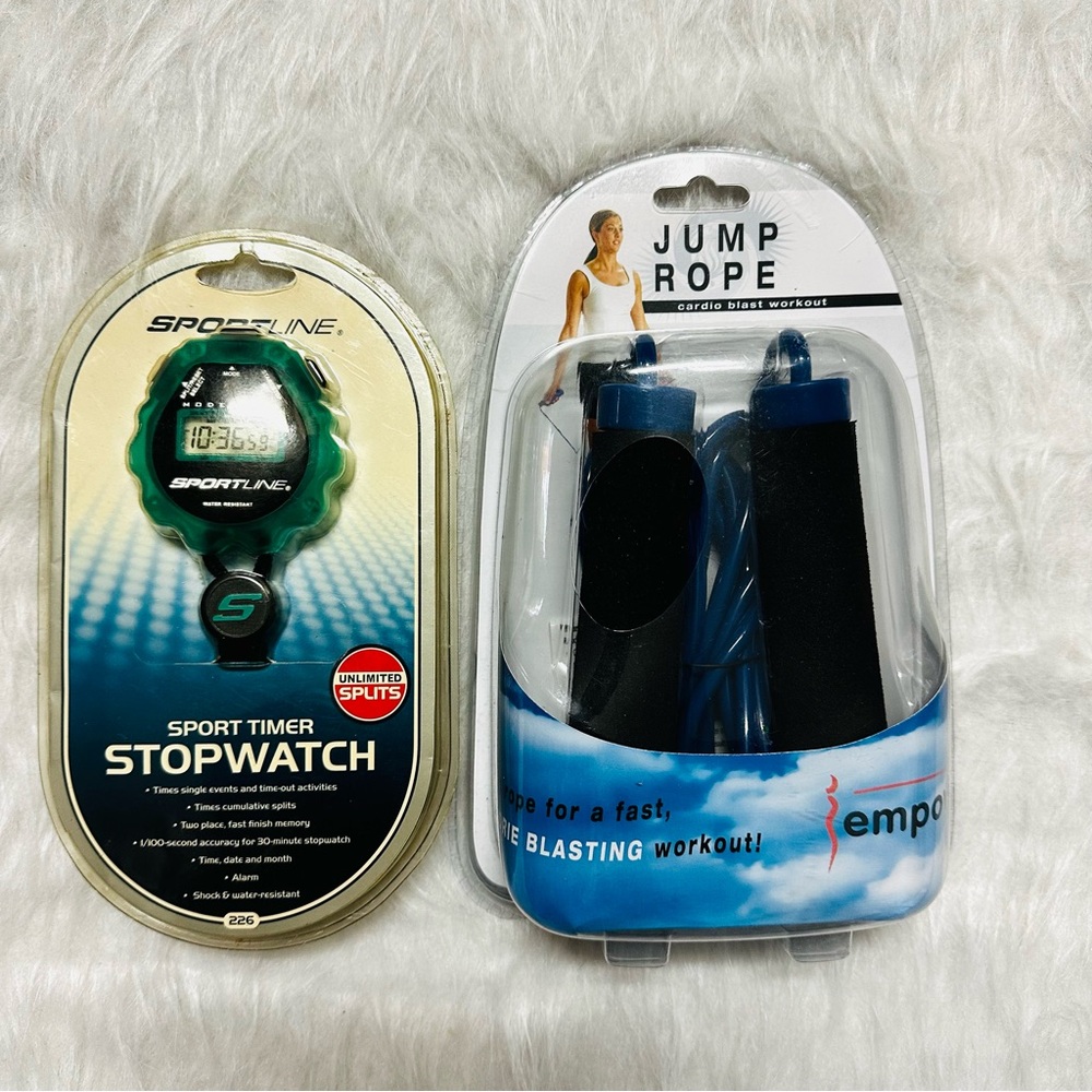 Set Sportline Stopwatch and Tempo Jump Rope Set